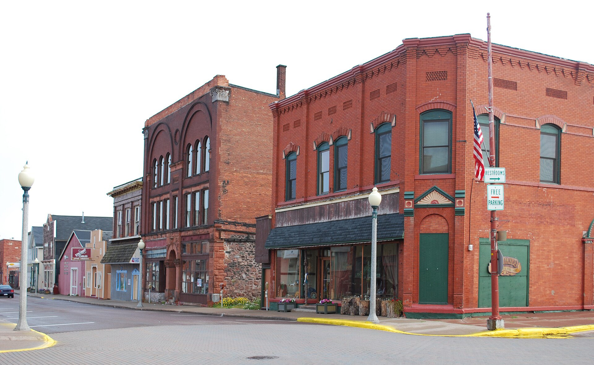 Historic downtown Calumet, Michigan